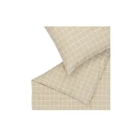 Schöner Wohnen Just Kariert Beige 155 x 220 cm + 40 x 80 cm