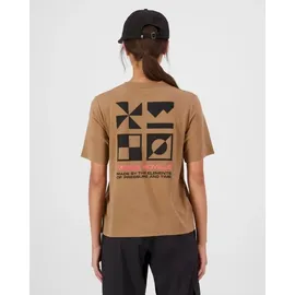 Mons Royale Damen Icon Merino T-Shirt (Größe L, braun)