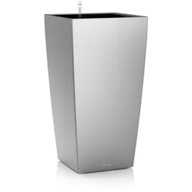 LECHUZA Cubico 22 Komplettset 22 x 22 x 41 cm silber metalic