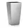 LECHUZA Cubico 22 Komplettset 22 x 22 x 41 cm silber metalic