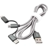 Exsys EX-K1403 1 m USB 2.0 USB A Silber