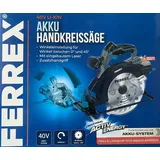 Ferrex® FERREX 40 V Akku Handkreissäge Kreissäge Säge ohne Akku & Ladegerät 4000 min-1