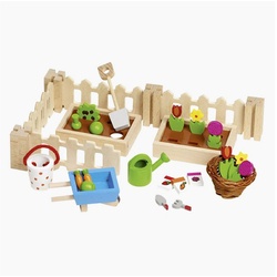 goki Puppenhausmöbel Accessoires Mein kleiner Garten (packung, 32tlg., Accessoires-Set), perfekt zu allen Puppenhäusern bunt