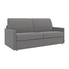 vente-unique Schlafsofa 3-Sitzer - Liegefläche: 140 cm - Matratzenhöhe: 18 cm - Stoff - Hellgrau - CALIFE