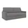vente-unique Schlafsofa 3-Sitzer - Liegefläche: 140 cm - Matratzenhöhe: 18 cm - Stoff - Hellgrau - CALIFE