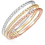 Glanzstücke München Ring Sterling Silber in silber/gelbgold/roségold | Gr.: 58