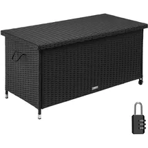 Tectake Kiruna mit Kunststoffgeflecht, 120x55x61,5cm, 270l