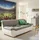 DOMO collection 3-Sitzer SPLASH Breite 232 cm, moderne Sitz- und Rückensteppung, komfortabel, flache Armlehnen zum Entspannen grau|weiß