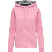 hummel GO Zip Hoodie Woman Sweatshirt, Cotton Candy, S