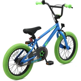 Bikestar Kinderfahrrad 16 Zoll RH 21 cm blau/grün
