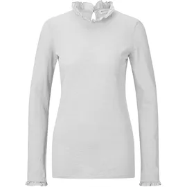 RICH & ROYAL Langarmshirt Weiß S