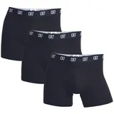 Cristiano Ronaldo CR7 CRISTIANO RONALDO Herren Enganliegende Boxershorts (3er-Pack), Schwarz, S
