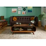 Massivmoebel24 Couchtisch Sheesham 120x70x40 dunkelbraun lackiert MAILAND #234