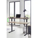 MID.YOU Schreibtisch Office Edition Eiche / Braun