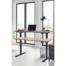 MID.YOU Schreibtisch Office Edition Eiche / Braun