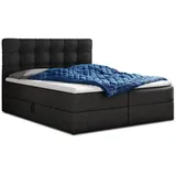 Sofnet Boxbett, Schwarz, Textil, H3, Rechteckig, 180x200 cm, Schlafzimmer, Betten, Boxspringbetten