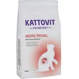 Kattovit Feline Diet Niere/Renal Katzentrockenfutter Diätnahrung Sparpaket 2 x 4 Kilogramm
