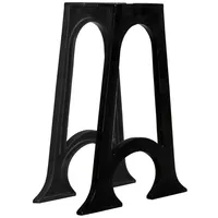 vidaXL Esstisch-Beine 2 Stk. mit Gewölbtem Fuß A-Gestell Gusseisen