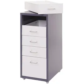 MCW Preston Rollcontainer 69 x 28 x 41 cm dunkelgrau