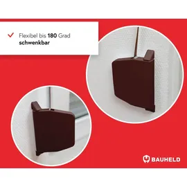 BAUHELD Gurtwickler Aufputz 14mm Mini mit Einfädelautomatik Braun