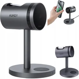 Aukey LC-MC311A 3-in-1 Pro Qi2 Active Cooling Wireless Charging Station