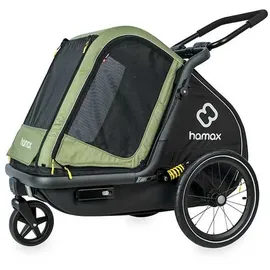 Hamax Pluto M Hundeanhänger grün/schwarz 2025