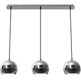 Licht-Erlebnisse Hayden 3-flg. E27 65 cm rund Chrom