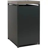 MCW Mülltonnenbox O67-PK-1 68 x 125 x 84 cm schwarz