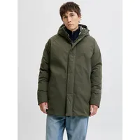 JACK & JONES Parka mit Kapuze Modell 'WOOD', Oliv,