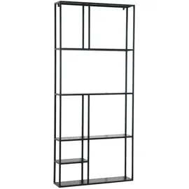 [en.casa] Wandregal Jämijärvi 80 x 18 x 180 cm Schwarz