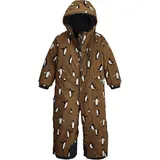 KILLTEC FIRST INSTINCT by killtec Kinder Skioverall/Schneeanzug mit Kapuze FISW 26 MNS ONPC, Größe 98/04 in braun, braun