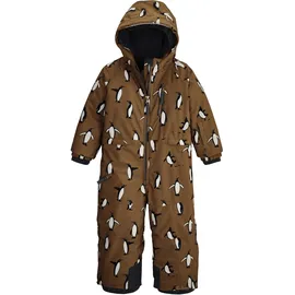 KILLTEC FIRST INSTINCT by killtec Kinder Skioverall/Schneeanzug mit Kapuze FISW 26 MNS ONPC, Größe 98/04 in braun, braun