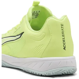 Puma Accelerate Pro 4 Hallenschuhe, Unisex, Fizzy hellgrünes Gelände leicht Moss Puma Weiß, 44 EU -