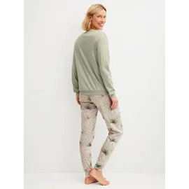 CALIDA Spring Flower Dreams Pyjama Grün 44-46