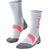 Falke Unisex Fahrradsocken BC6 U SO Funktionsgarn Antiblasen 1 Paar, Weiß (White 2001), 46-48