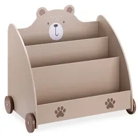Navaris Bücherregal für Kinder - Buchregal Bär Design -