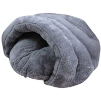 YOUJIA Hausbett Hundehaus Hundehöhle Haustier Bett Warm Schlafsack Matte Kissen Hundehütte Für Hunde Katzen (Grau, S)