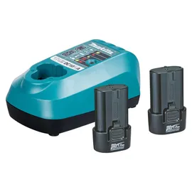 Makita DF012DSJ inkl. 2 x 1,5 Ah + Schnellladegerät + Makpac