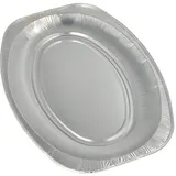 Papstar Starpak 10 Servierplatten, Alu oval 35 cm x 24,5 cm