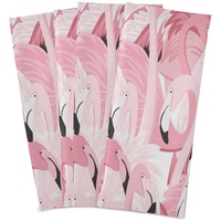 Mnsruu Pink Flamingo Sommer Küchentücher Bar Geschirrtuch Geschirrtuch Geschirrtücher Set mit 6 super saugfähig weich 71 x 46 cm