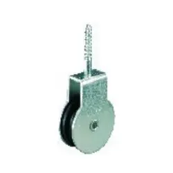 PÖSAMO Vogelrolle m. Schraube galZn für Seil-Ø b. 6,0mm