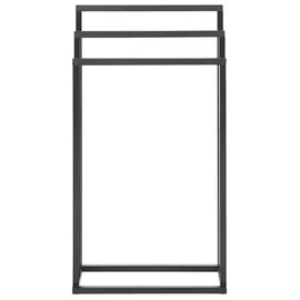 Beliani Charras Handtuchständer Schwarz 45 x 84 cm