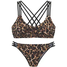 Bruno Banani Bustier-Bikini Damen Mehrfarbig 38 Cup A/B
