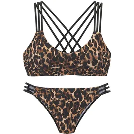 Bruno Banani Bustier-Bikini Damen Mehrfarbig 38 Cup A/B