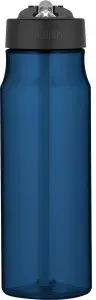 Thermos Tritan Straw Trinkflasche, Mit Flip-up Trinkhalm für bequemes Trinken, Farbe: blue