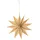 Riffelmacher & Weinberger Weihnachtsfigur Riffelmacher Faltstern aus Holz und Kraftpapier beige