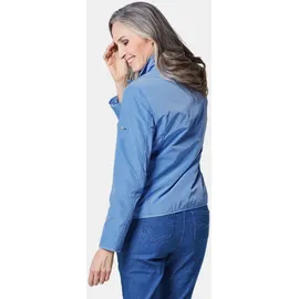 GOLDNER Kurzgröße: Sportive Übergangsjacke mit Stehkragen", in jeansblau | Gr.: 22,