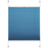 Liedeco Klemmfix Plissee verspannt 90 x 150 cm blau