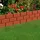 Hti-Living Beeteinfassung Steinmauer 45 x 29 cm 4 Stück rot
