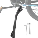 TZZRMO Fahrradständer 24-29 Zoll höhenverstellbar, Höhenverstellbarer Fahrradständer mit Zentralem Loch, Aluminiumlegierung Fahrrad Seitenständer für Rennrad, Trekkingrad, Montainbike, Cityrad